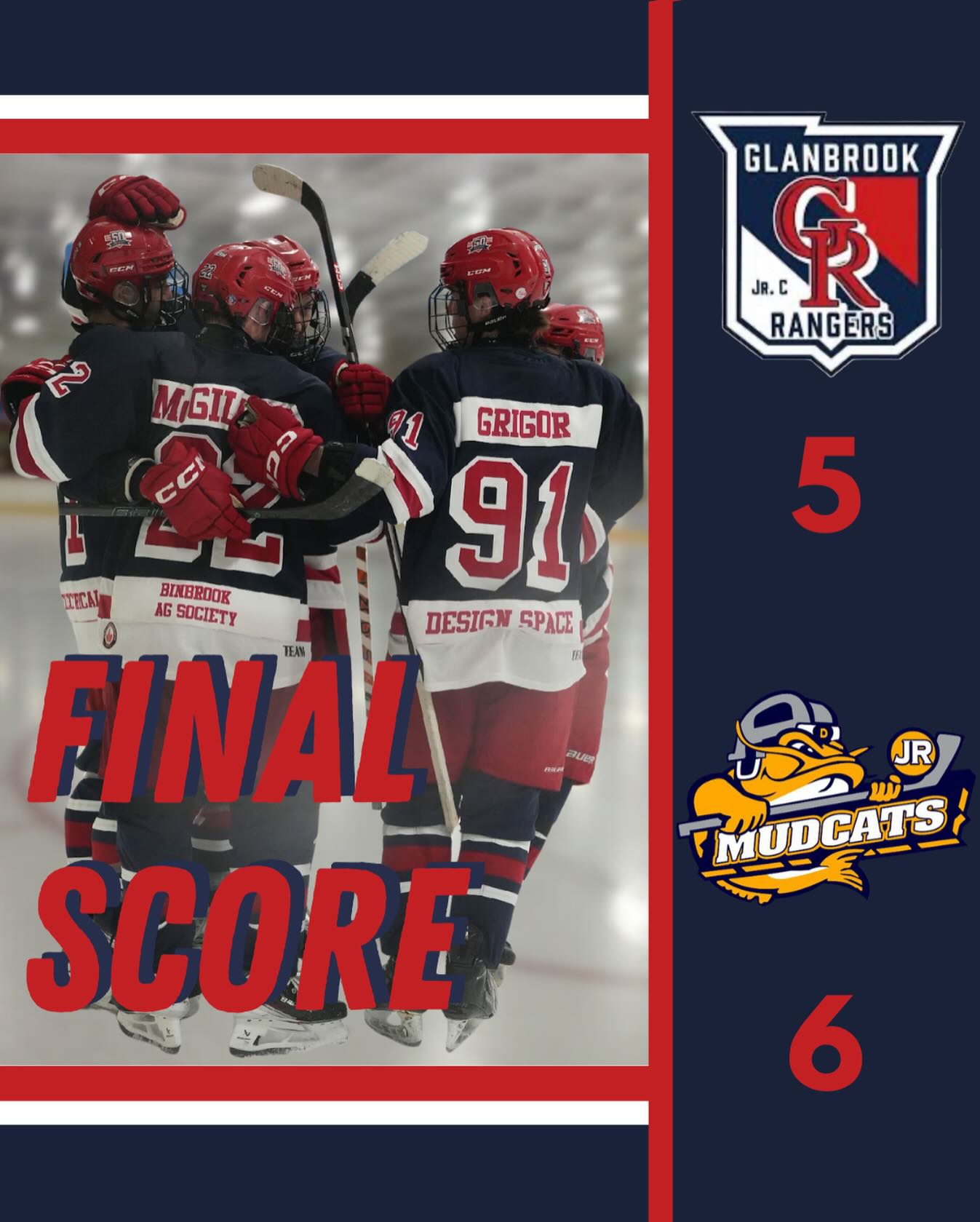 The Rangers have had a tough week. We will look to come back next week against the Sailors.